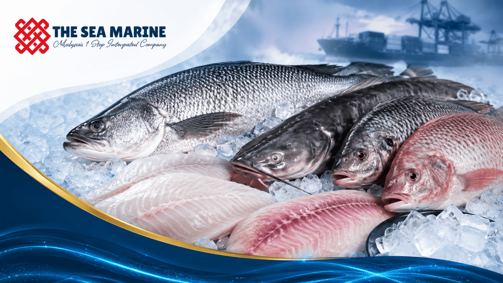 Frozen fish fillets and whole fish prepared for product specification review