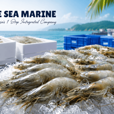 Frozen vannamei prawns prepared for wholesale and food-service markets